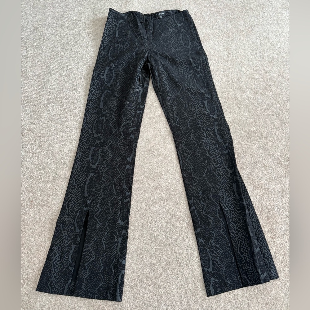 BEBE Snake Print Pants